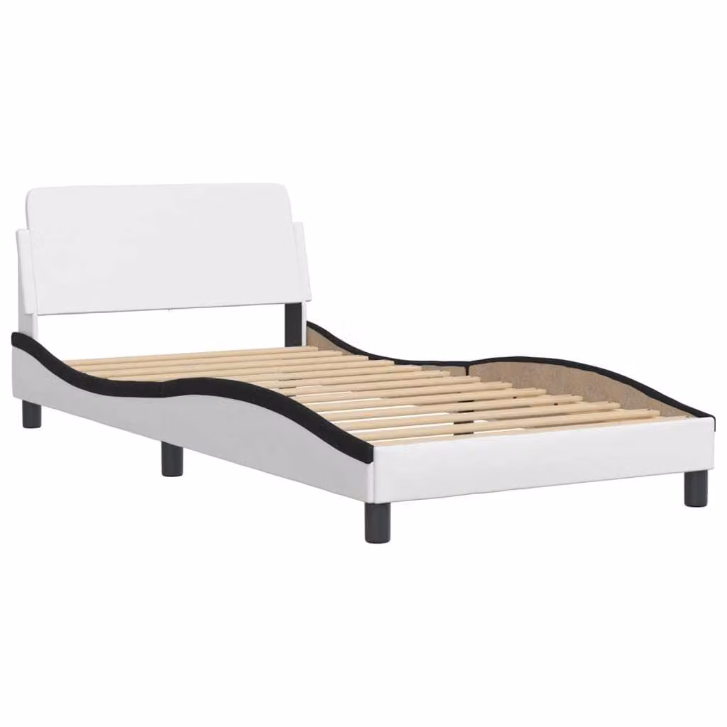 Giroletto Dover Nero e Bianco 100x200 cm in Pelle finta