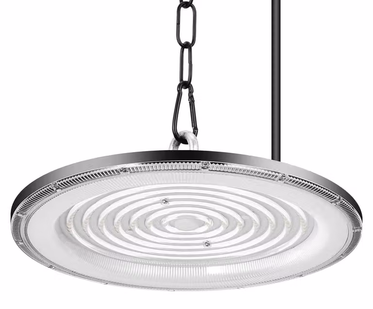 Lampada LED industriale UFO - 500 W - Confezione da 5 pezzi - Particolarmente luminosa - Funzionamento a corrente alternata - Impermeabile - Ideale per ambienti industriali, garage e officine