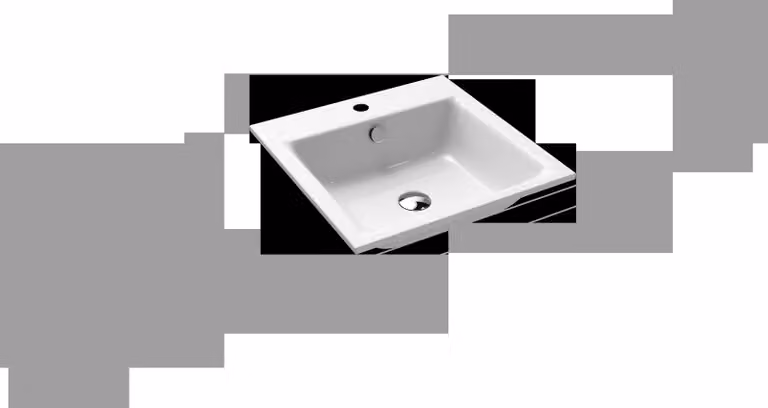 Lavabo à encastrer Kaldewei Puro 3150, 460 x 460 x 14 mm, 900006013001, 900006013001