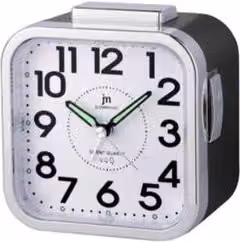 Sveglia JUSTAMINUTE con funzione snooze Lowell, colore nero, modello JA7051N