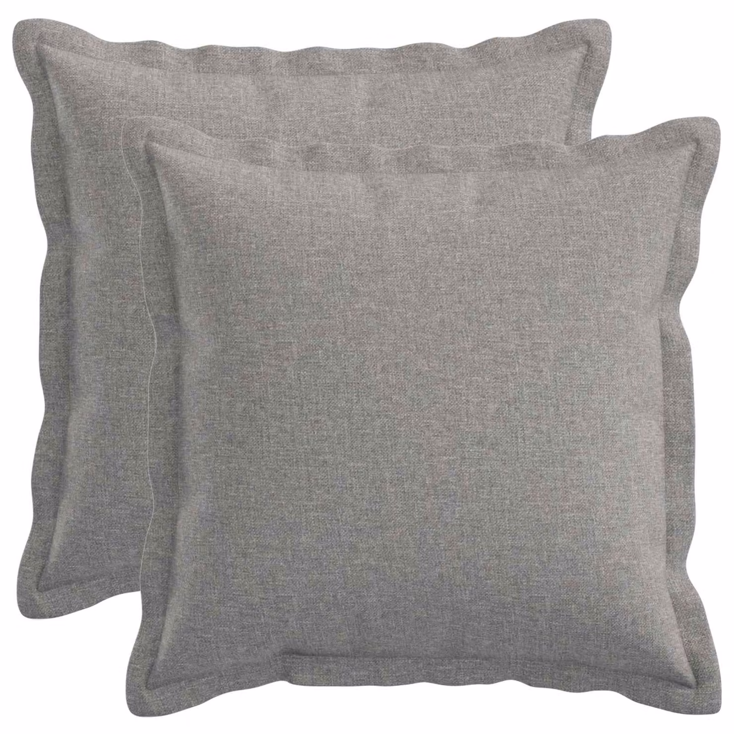 Set di 2 federe vidaXL HOUTEN Grigio, L/P: 30 x 30 cm