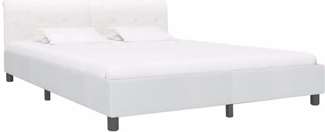 Giroletto-Struttura Letto Bianco in Similpelle 180x200 cm 542960