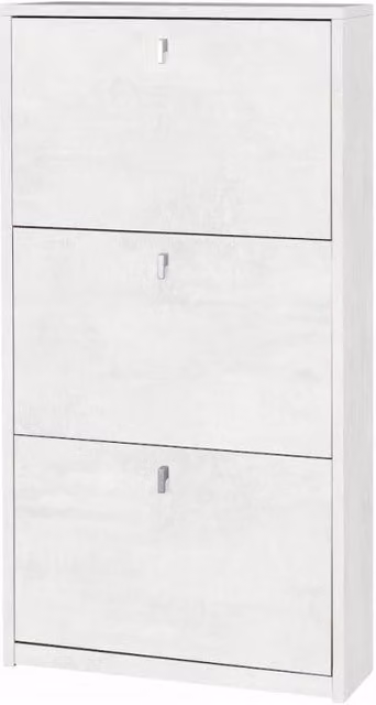 Scarpiera 3 Ante P18 Kit Ossido Bianco Sarmog L: 63 cm, P: 18 cm, H: 117 cm