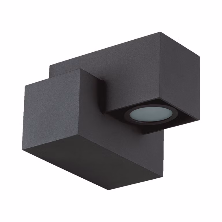Applique LED ROCS LED/3W, IP44, grigio scuro L: 120, H: 90
