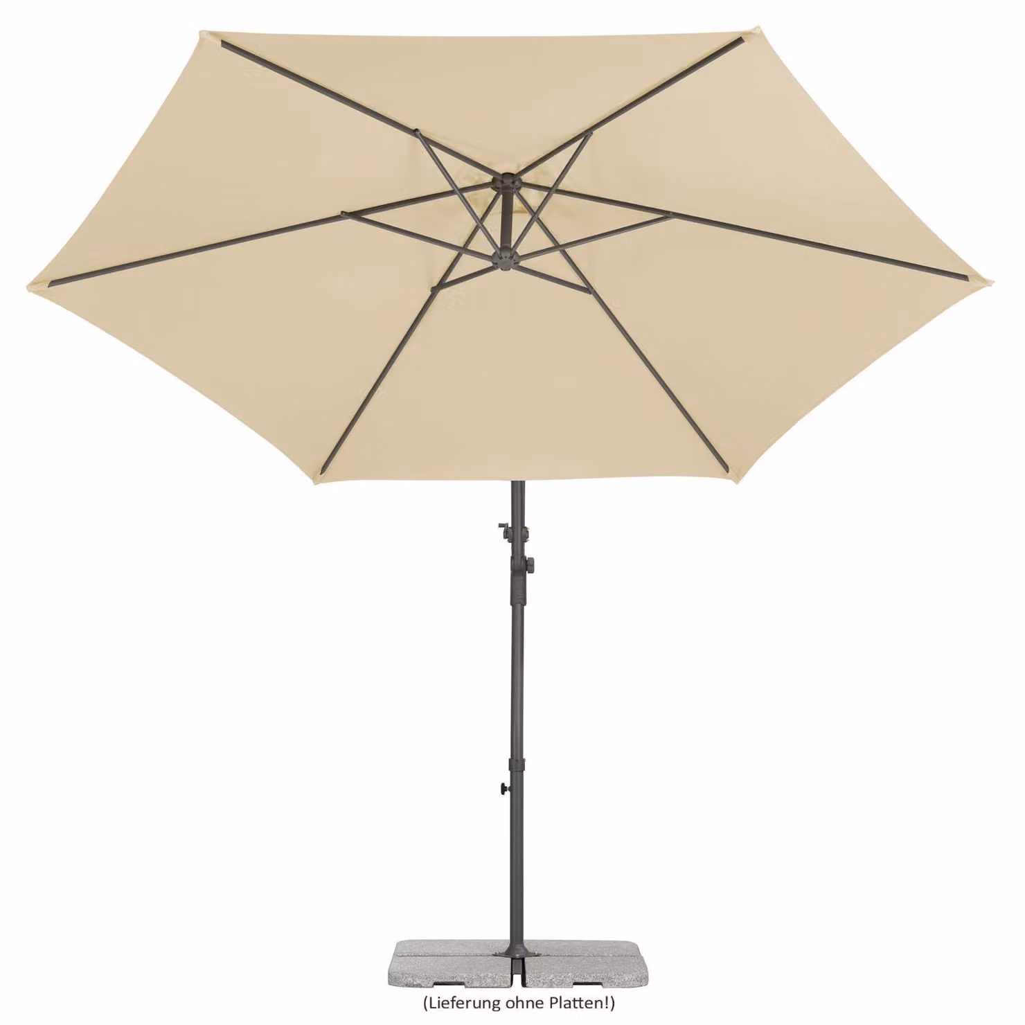 Ombrellone Schneider Genua, naturale, circa 300 cm Ø, rotondo