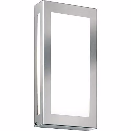 CMD 118/LED/BM applique in acciaio inox IP44 vetro opalino 3000K con rilevatore di movimento