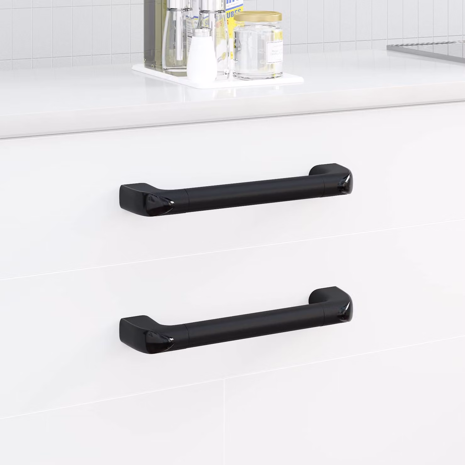 Set di 69 pezzi vidaXL con manico in alluminio e plastica, colore nero opaco, L 38,0 cm x P 3,4 cm x H 8,5 cm