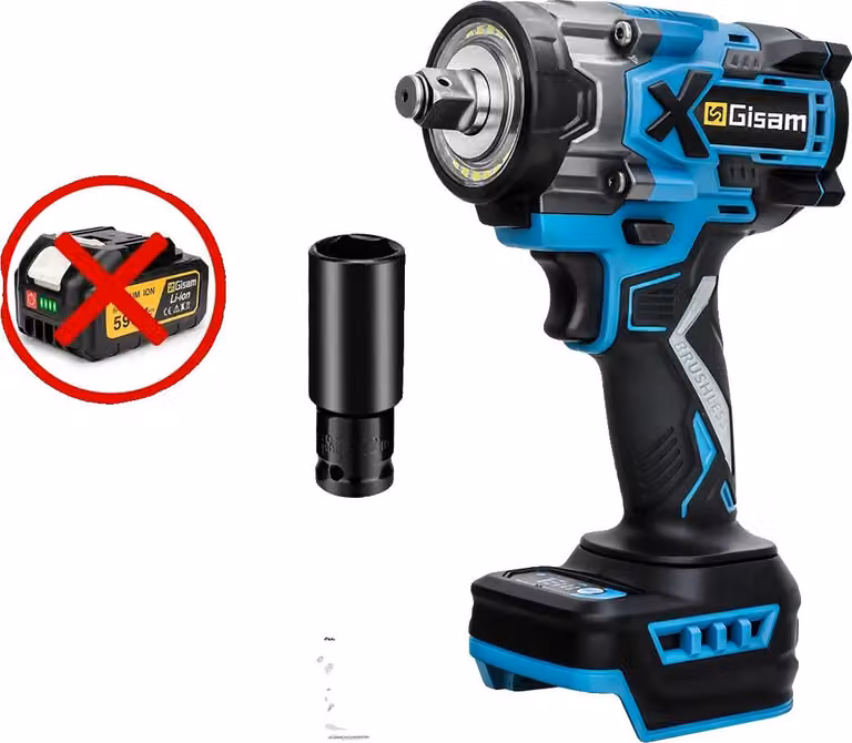 Avvitatore a percussione, coppia 900 N.M, motore brushless, nessuna batteria, nessuna presa di corrente