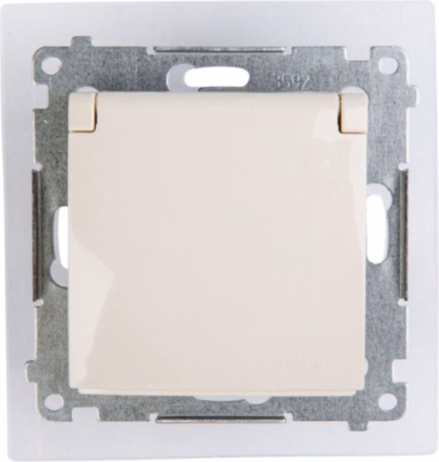 Presa 250 V Simon 54 premium IP44 con modulo schermo beige