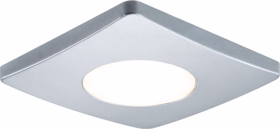 Paulmann PadLED EcoPad Square, faretti, 1x2,2W, cromatura opaca, 12V DC, plastica