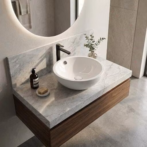 Lavabo appoggio LA25 bianco dm 39.5