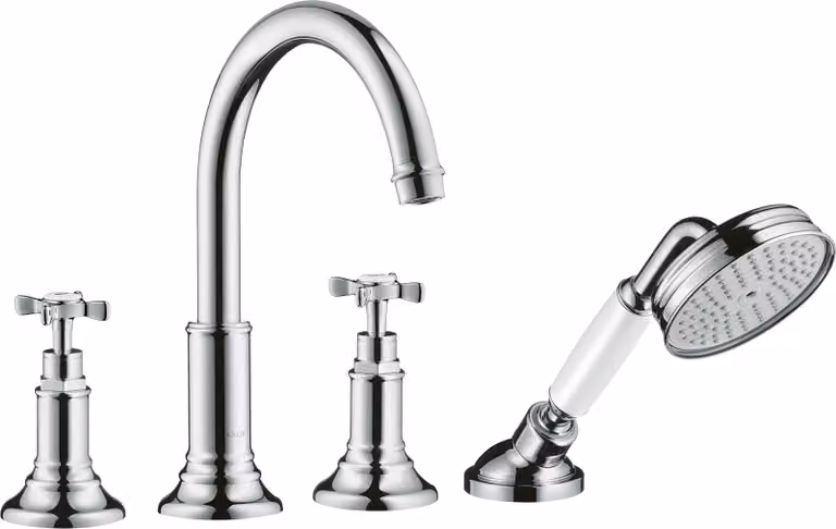 hansgrohe AXOR Montreux 4 trous pour jante de baignoire DN15, 16546000, 16546000
