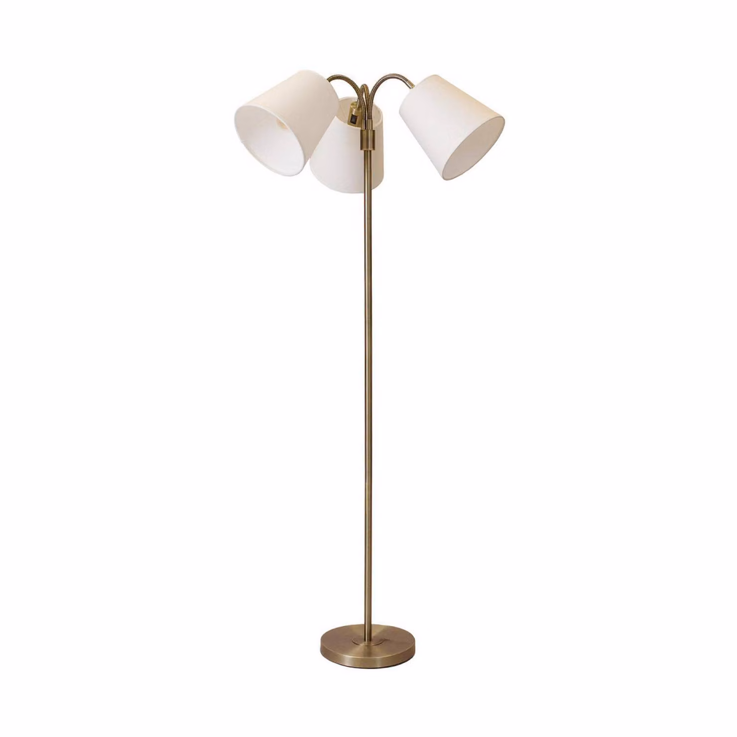 PR Home Lampada da terra Amy, Ottone / Oro, Soggiorno / Sala da pranzo, Metallo, Scandinavo, Lampada da terra