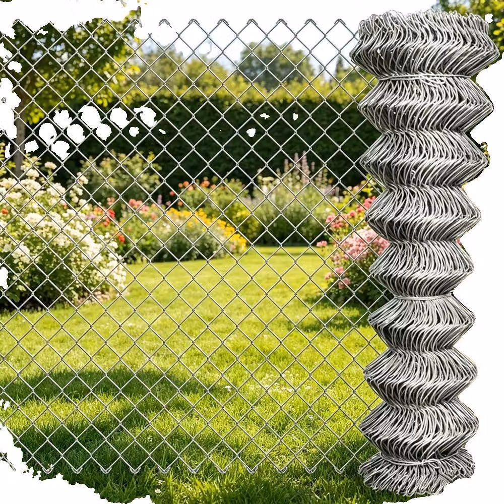Recinzione a rete metallica diamantata, acciaio zincato, 25 metri x 0,8 metri, maglia di 6 cm x 6 cm, resistente agli agenti atmosferici, adatta per giardino/terrazza
