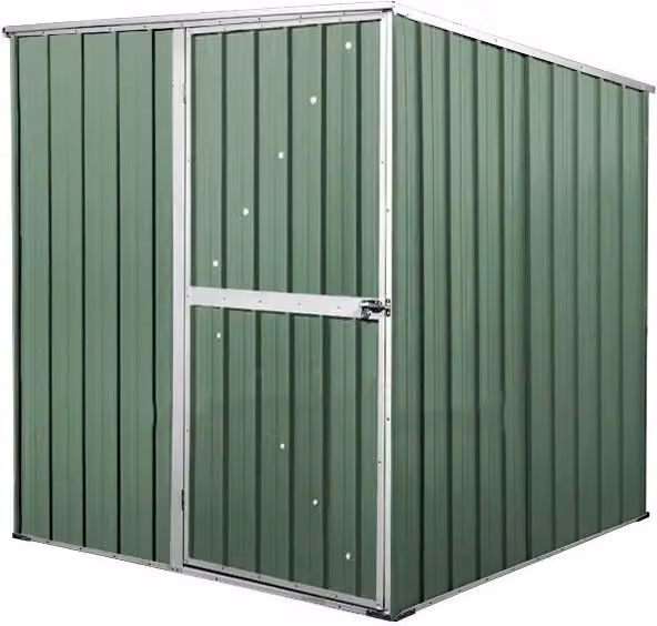 Casetta Box da Giardino in Lamiera di Acciaio Porta Utensili 175x185x192 cm Enaudi Verde