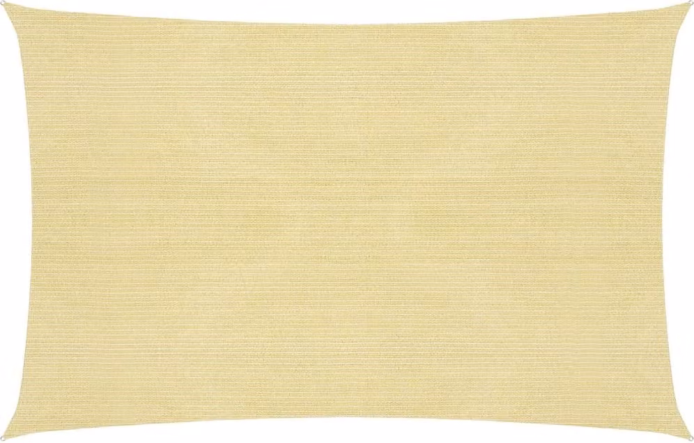 The Living Store Tenda da sole 160 g/m² Beige 2,5x4 m HDPE