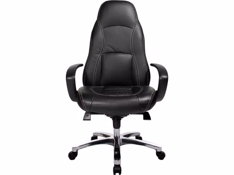 Topstar sedia direzionale OFFICE RS1 Sedia da ufficio ergonomica con braccioli Sedia girevole in pelle per ufficio, casa