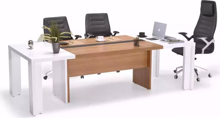 Besprechungstisch Tisch Konferenztisch Meeting Tische Holz 220x110cm