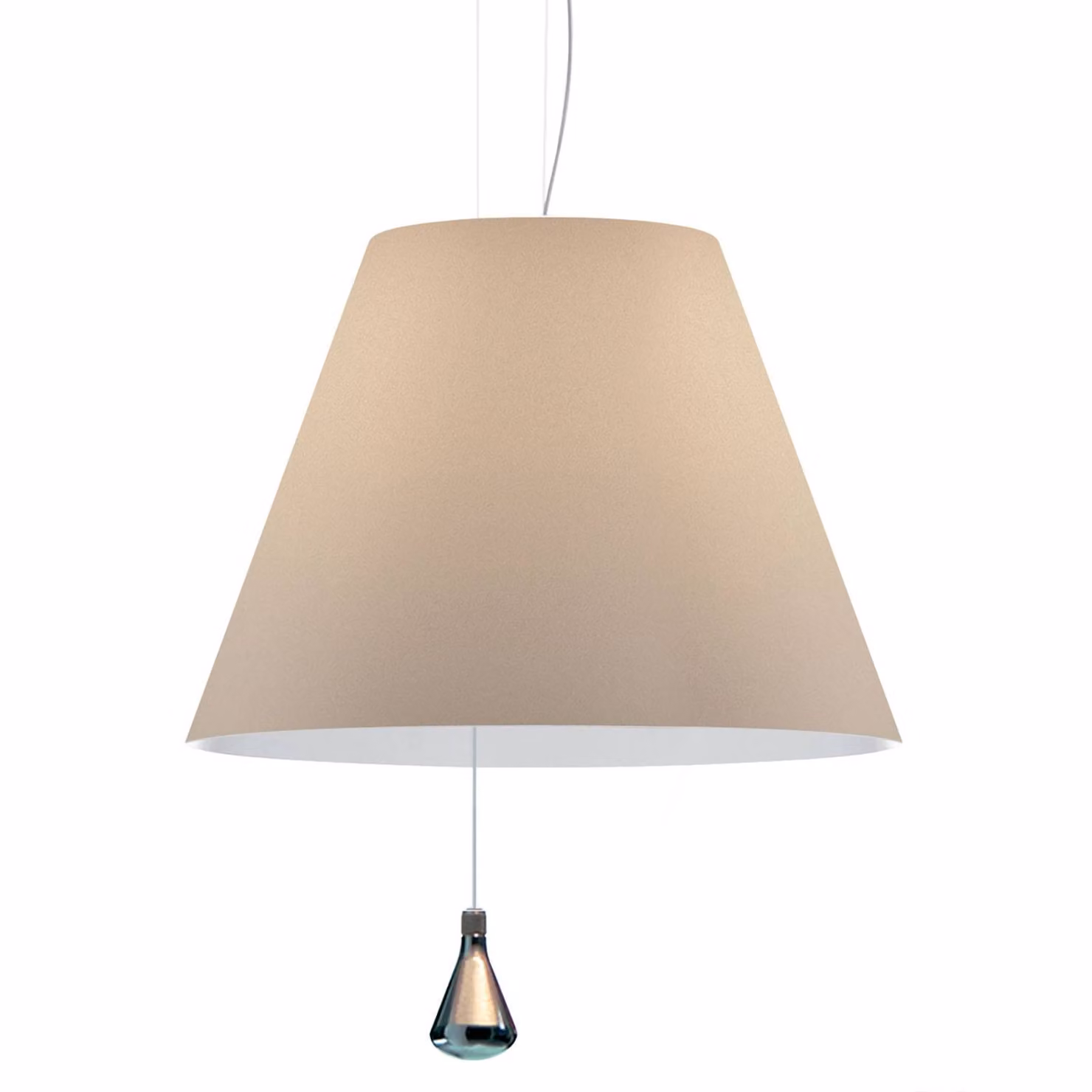 Luceplan Lampada a sospensione Costanza, dimmerabile, Marrone / Ruggine, Soggiorno / Sala da pranzo, Plastica, Design, Lampada a sospensione