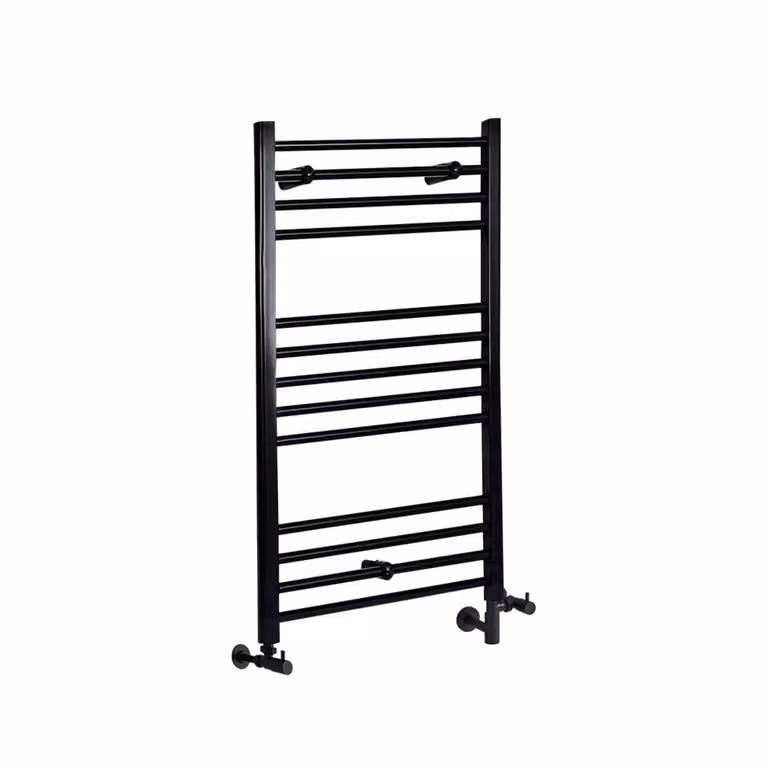 Scaldasalviette Misto Piatto - Termoarredo Bagno Nero - 1000 x 500mm - 390W - Nox