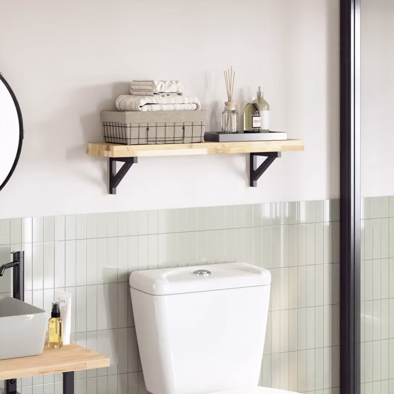 vidaXL Piano per Tavolo Rettangolare in Legno di Acacia Marrone L: 100 cm, P: 20 cm, H: 4 cm