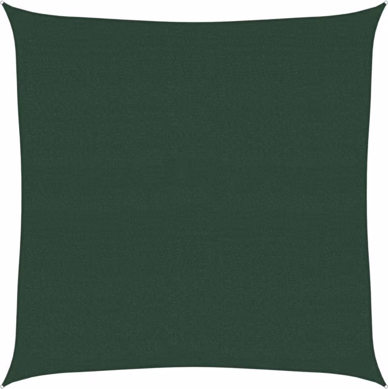 Tenda da sole 160 g/m² verde scuro 7x7 m HDPE