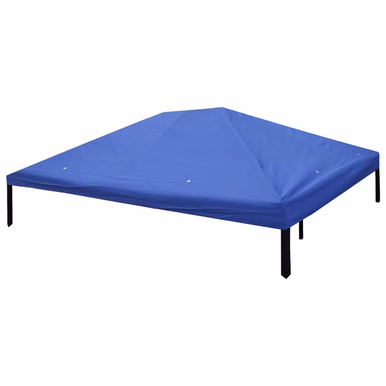 Copertura per Gazebo vidaXL in Poliestere Blu L 400 x P 300 cm