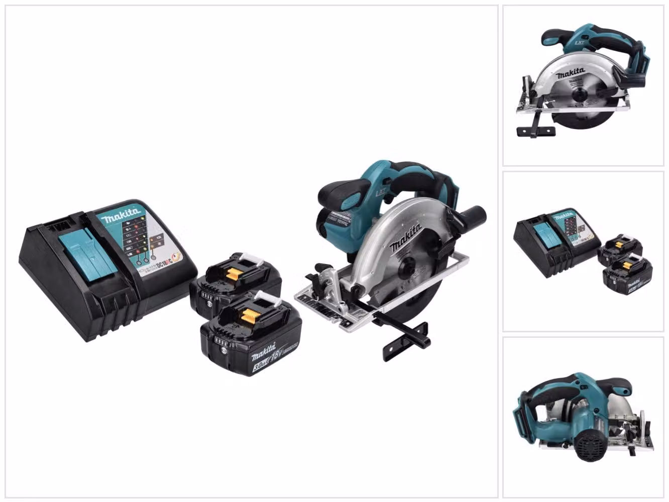Sega circolare a batteria Makita DSS 611 RF 18 V 165 mm + 2x batterie 3,0 Ah + caricabatterie