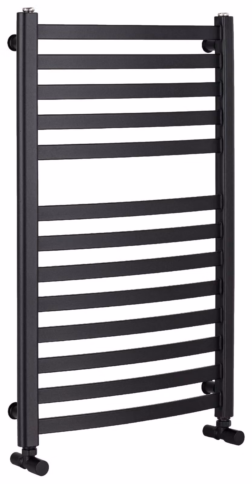 CERANO - Radiatore da bagno Paolo - collegamento laterale - 568 W - nero opaco - 850 x 550 mm