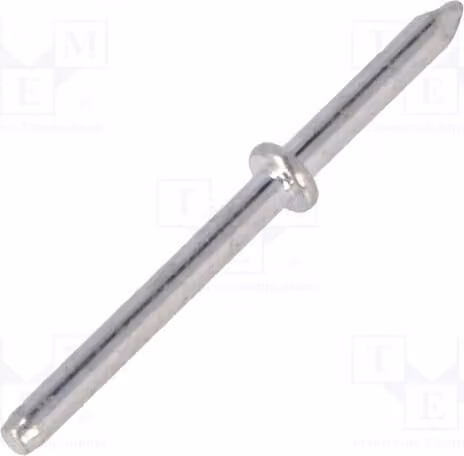 20 connettori a crimpare: Spina per saldatura, diametro: 1 mm, per montaggio su circuito stampato, in ottone stagnato, lunghezza totale: 15,4 mm, modello 1364H.68 - Per saldatura