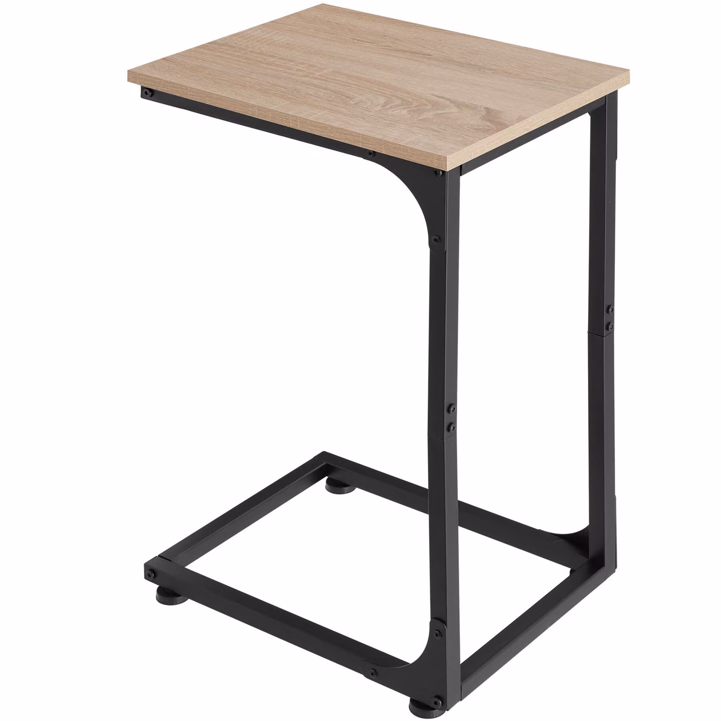 Tavolino industriale Tectake in legno rovere e metallo marrone L/P/H: 40 x 30 x 63 cm – 3