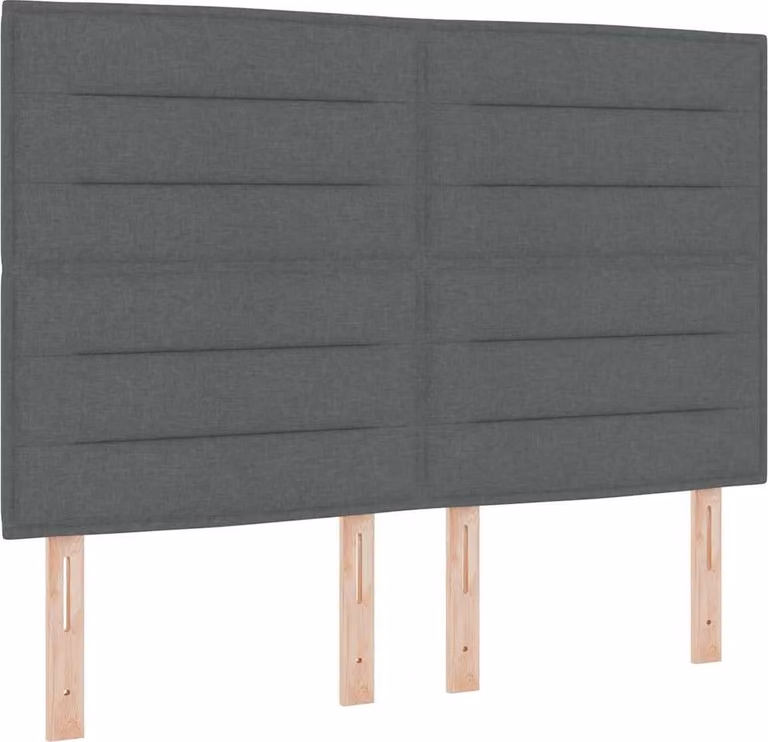 Testiera Grigio scuro 144 cm Tessuto