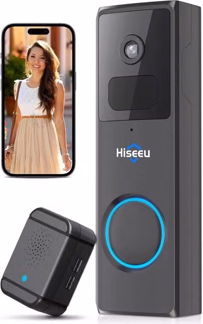 Videocitofono Wireless Vicohome con Telecamera WiFi e App, Colore Nero