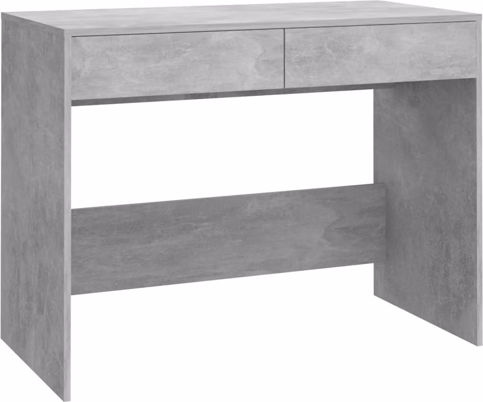 Scrivania Grigio Cemento 101x50x76,5 cm in Truciolato
