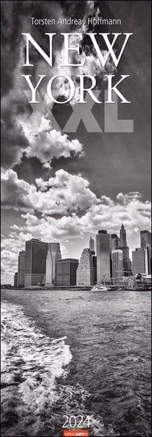 Calendario New York XXL 2024 - 34x98 cm - Fotografie di grattacieli