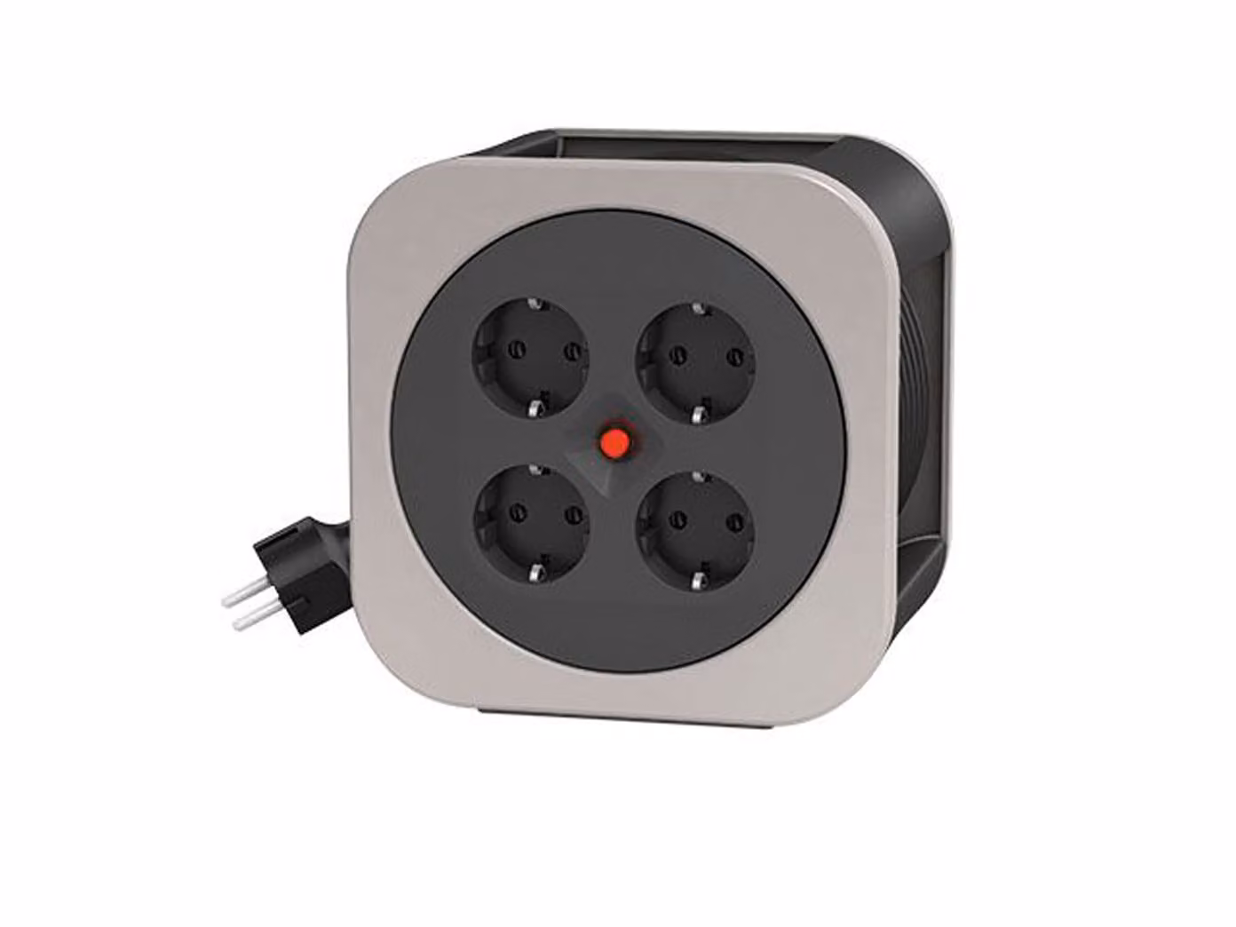 REV 0010012800 Kabeltrommel 10 m Schwarz Schutzkontakt-Stecker (0010012800)