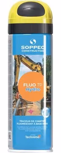 Spray per la marcatura dei cantieri Fluo TP Hydro giallo neon bomboletta da 500 ml