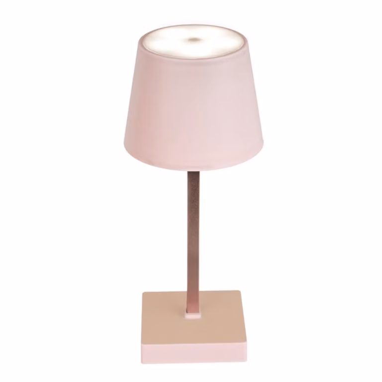 Lampada da tavolo con funzione touch Bianco caldo Lampada da comodino USB Rosa Ricaricabile Luminosità regolabile Lampada da scrivania Dimmerabile
