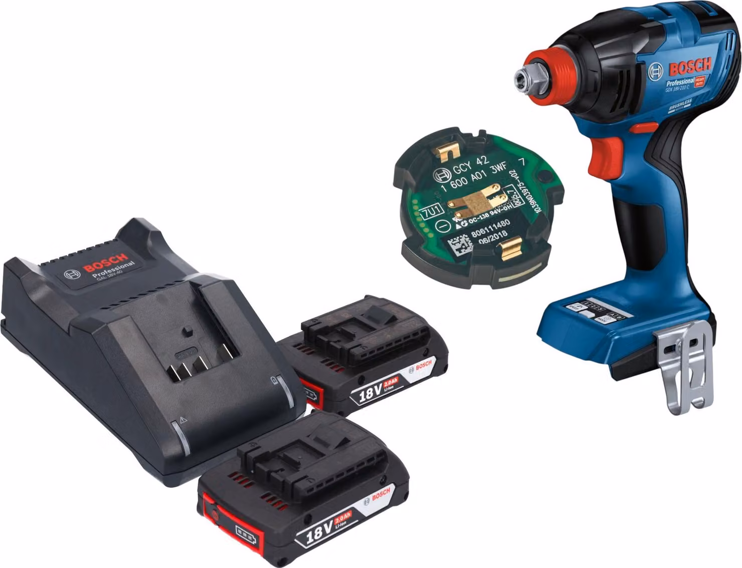 Bosch GDX 18V-210 C Avvitatore a impulsi professionale a batteria 18 V 210 Nm Brushless Solo ( 06019J0200 ) - senza batteria, senza caricabatterie