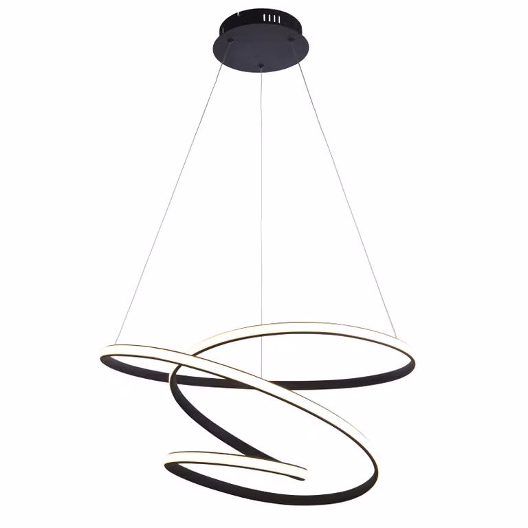 Lampada a sospensione Dune | 1 luce | 47,5 W LED 5700 lumen | 3000 Kelvin | Metallo/alluminio/plastica
