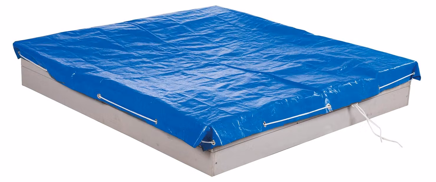 Pannello per sabbiera, dimensioni 154 x 154 cm. Impermeabile e resistente agli agenti atmosferici
