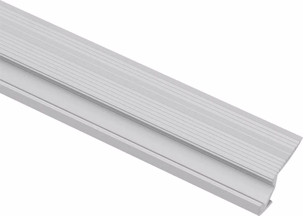 Profilo per scale per striscia LED argento 2m