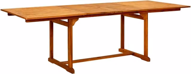 Tavolo da Pranzo per Esterni (160-240)x100x75cm Massello Acacia 316566