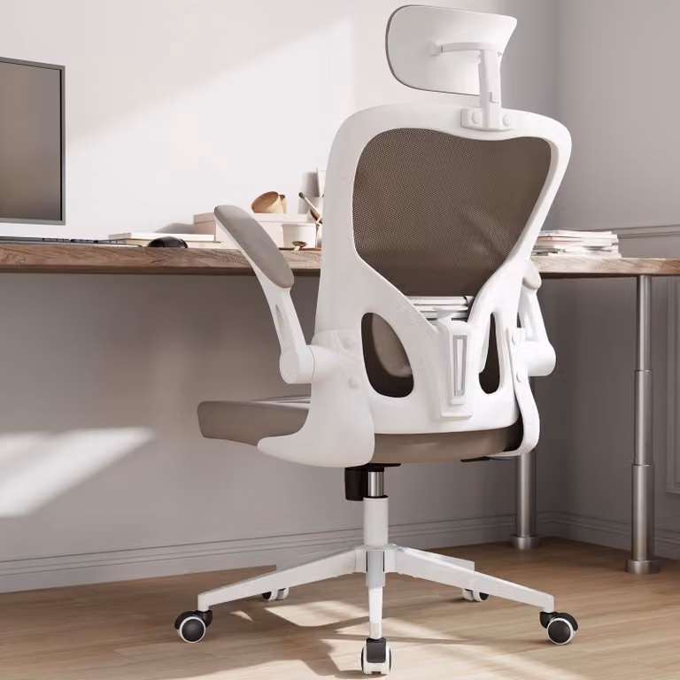Sedia da ufficio ergonomica con supporto lombare e braccioli regolabili