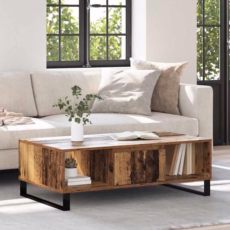 Maison Exclusive - Tavolino in legno antico 104 x 60 x 35 cm Materiale ligneo