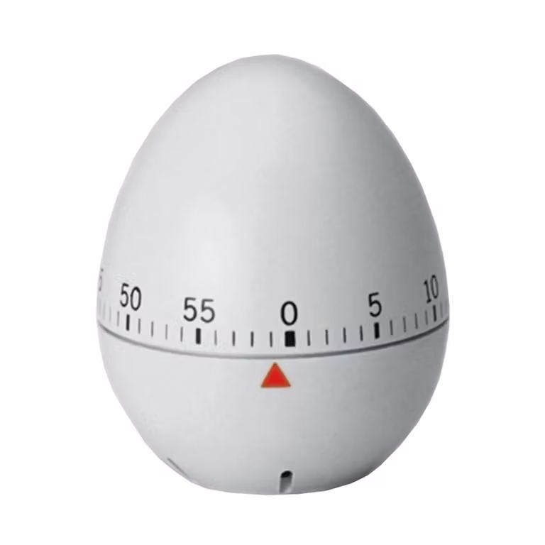 Timer uova bianco, cm 8