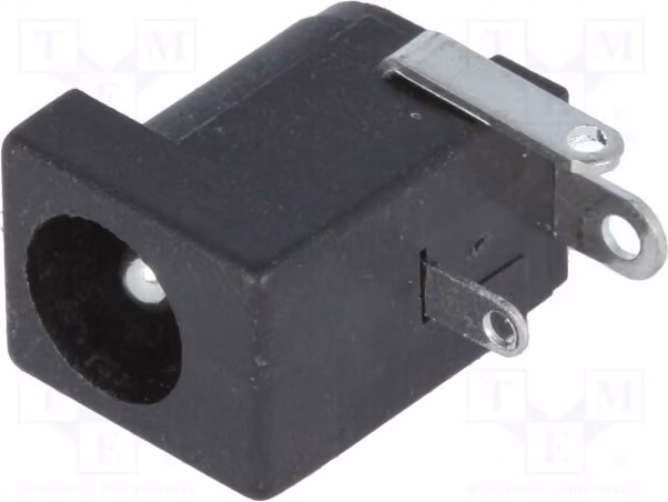 2 connettori femmina per alimentazione DC, connettore maschio 5,5/2,5 mm, 5,5 mm, 2,5 mm, modello ADC-002-2, DC Stec
