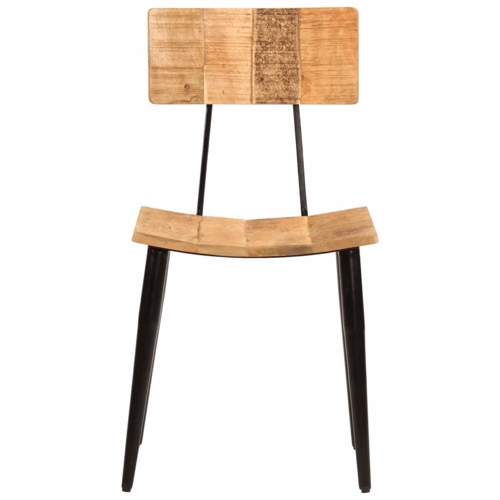 vidaXL Sedie da pranzo 2 pezzi 44x40x80 cm in legno massiccio di mango