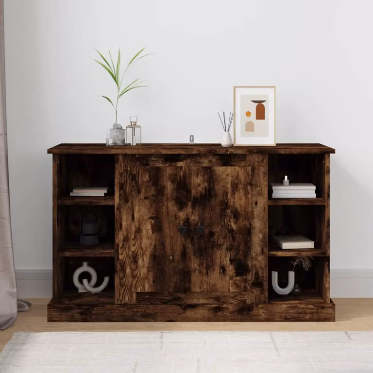 Credenza vidaXL in Rovere Fumo, L/P/H: 100 x 35,5 x 60 cm