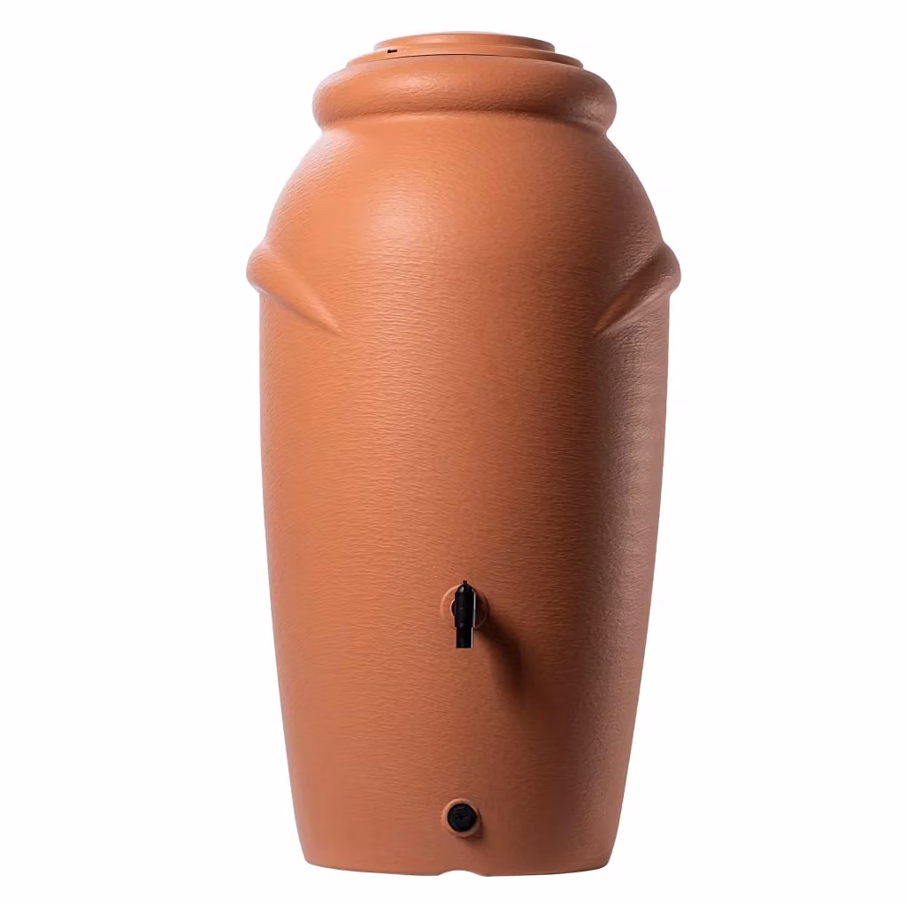 Serbatoio per acqua piovana KADAX da 210 l con kit di collegamento al rubinetto e supporto in plastica color antracite – 2